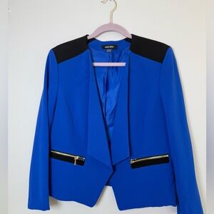 Nine West Royal Blue Blazer with Black Accents